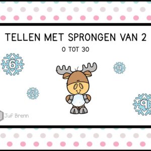 INTERACTIEVE POWERPOINT: TELLEN MET SPRONGEN VAN 2 VAN 0 TOT 30 WINTER EDITION