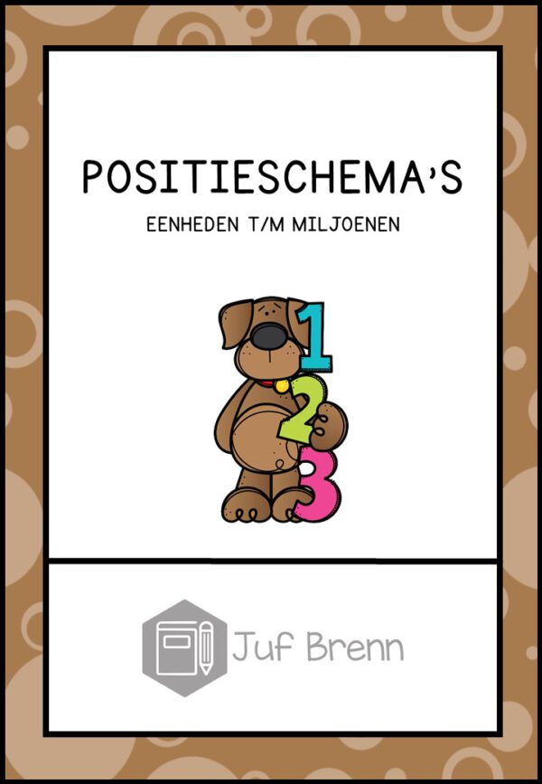 POSITIESCHEMA'S EENHEDEN T/M MILJOENEN