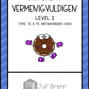 CIJFEREND VERMENIGVULDIGEN TE X TE level 2: antwoord <1000