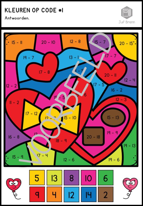 KLEUREN OP CODE: AFTREKKEN T/M 20 VALENTIJNS EDITION - Afbeelding 3