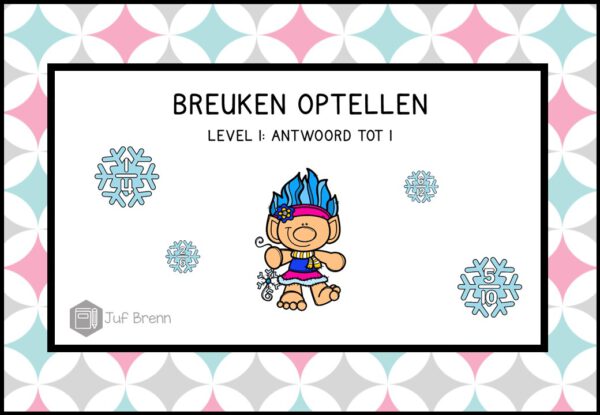 INTERACTIEVE POWERPOINT: BREUKEN OPTELLEN TOT 1 WINTER EDITION
