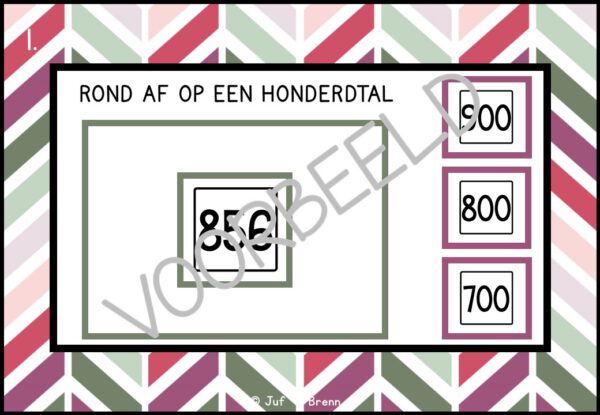 INTERACTIEVE POWERPOINT: AFRONDEN OP HONDERDTALLEN TOT 1000 - Afbeelding 2