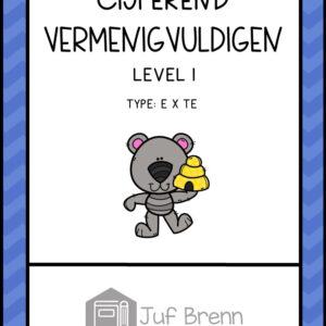CIJFEREND VERMENIGVULDIGEN E X TE level 1