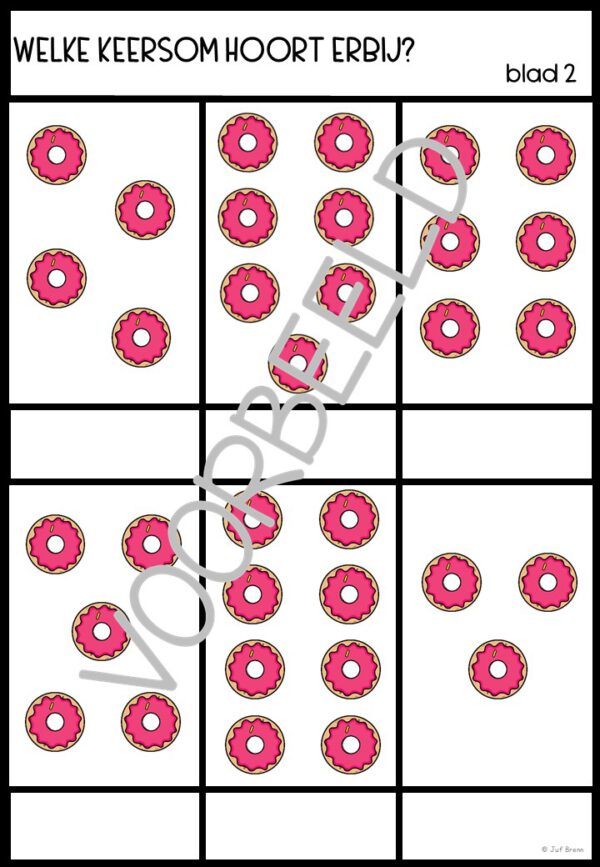 KEERSOMMEN: TAFEL VAN 1 - Afbeelding 3