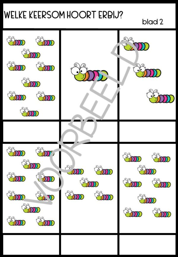 KEERSOMMEN: TAFEL VAN 5 - Afbeelding 2