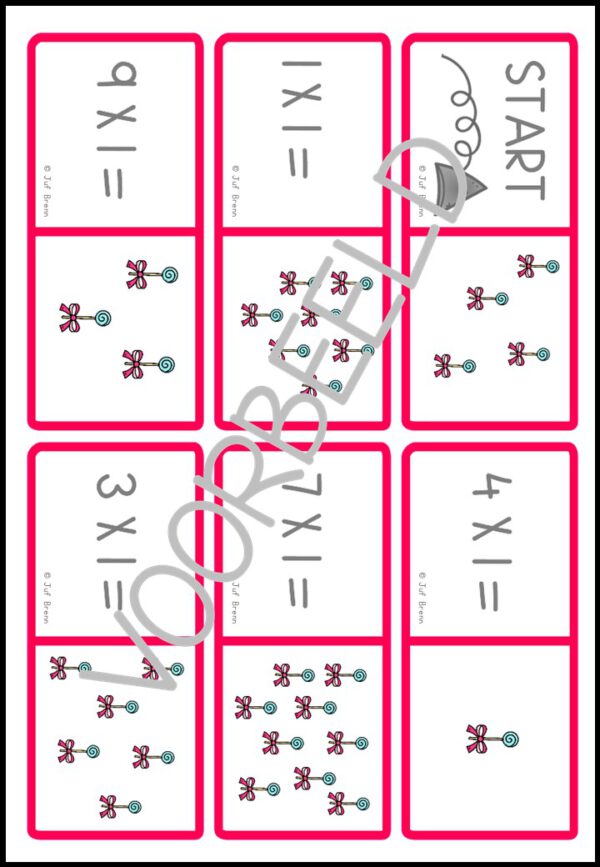 KEERSOMMEN: TAFEL VAN 1 - Afbeelding 4