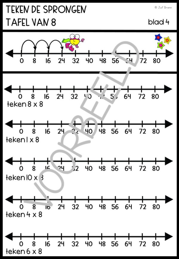 KEERSOMMEN: TAFEL VAN 8 - Afbeelding 5