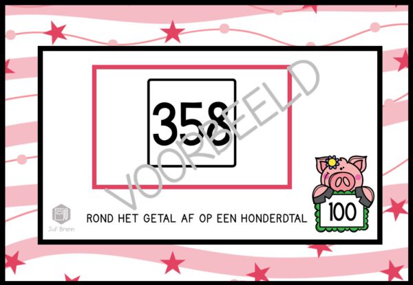 INTERACTIEVE POWERPOINT JOGGEND AFRONDEN LEVEL 3: AFRONDEN OP HONDERDTALLEN TOT 1000 - Afbeelding 2