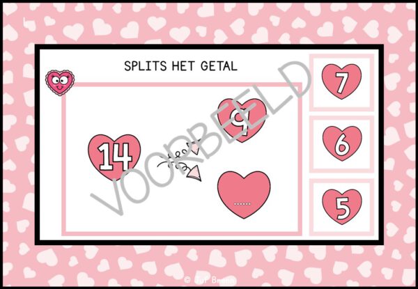 INTERACTIEVE POWERPOINT: SPLITSEN TOT 20 VALENTIJNS EDITION - Afbeelding 2
