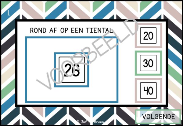 INTERACTIEVE POWERPOINT: AFRONDEN OP TIENTALLEN TOT 100 - Afbeelding 3