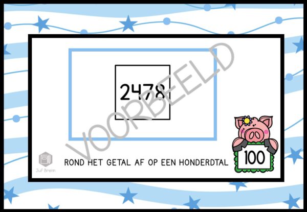 INTERACTIEVE POWERPOINT JOGGEND AFRONDEN LEVEL 5: AFRONDEN OP HONDERDTALLEN TOT 10.000 - Afbeelding 3