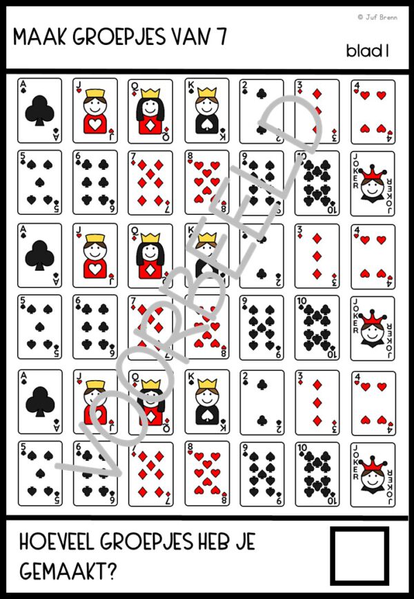 KEERSOMMEN: TAFEL VAN 7 - Afbeelding 2