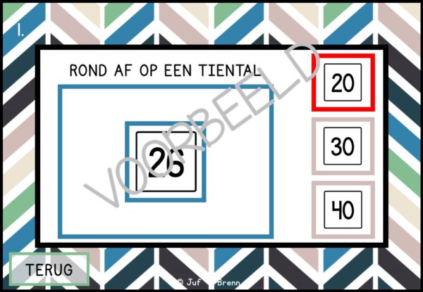 INTERACTIEVE POWERPOINT: AFRONDEN OP TIENTALLEN TOT 100 - Afbeelding 4