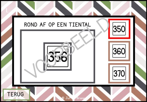 INTERACTIEVE POWERPOINT: AFRONDEN OP TIENTALLEN TOT 1000 - Afbeelding 4