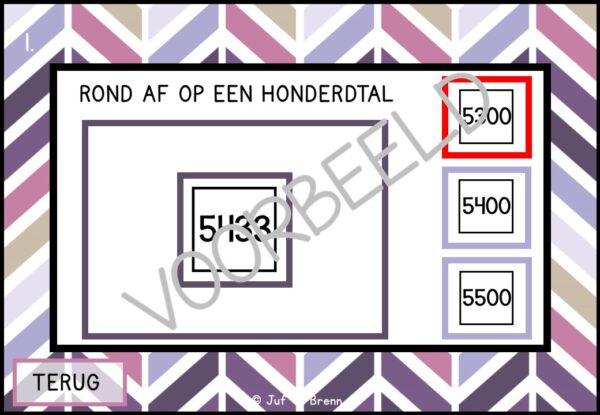 INTERACTIEVE POWERPOINT: AFRONDEN OP HONDERDTALLEN TOT 10.000 - Afbeelding 4