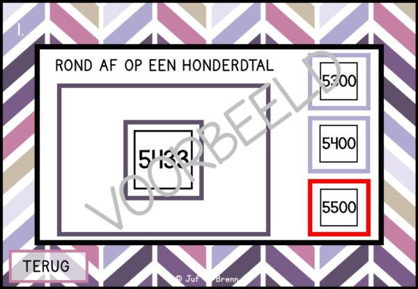 INTERACTIEVE POWERPOINT: AFRONDEN OP HONDERDTALLEN TOT 10.000 - Afbeelding 5