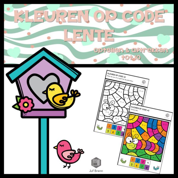 KLEUREN OP CODE: OPTELLEN & AFTREKKEN T/M 10 SPRING EDITION