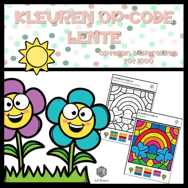 KLEUREN OP CODE: OPTELLEN & AFTREKKEN T/M 1000 SPRING EDITION