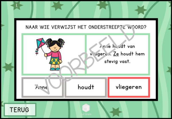 INTERACTIEVE POWERPOINT: VERWIJSWOORDEN SPRING EDITION - Afbeelding 5