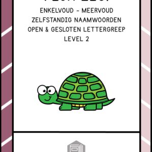 PECH ZEG! ZELFSTANDIG NAAMWOORD ENKELVOUD MEERVOUD OPEN EN GESLOTEN LETTERGREEP LEVEL 2