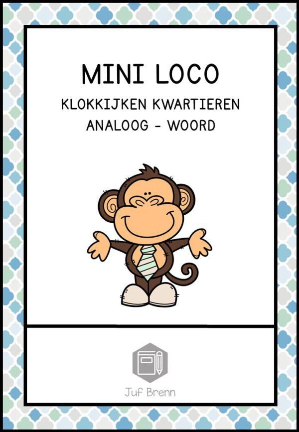 MINI LOCO: KLOKKIJKEN KWARTIEREN ANALOOG - WOORDEN
