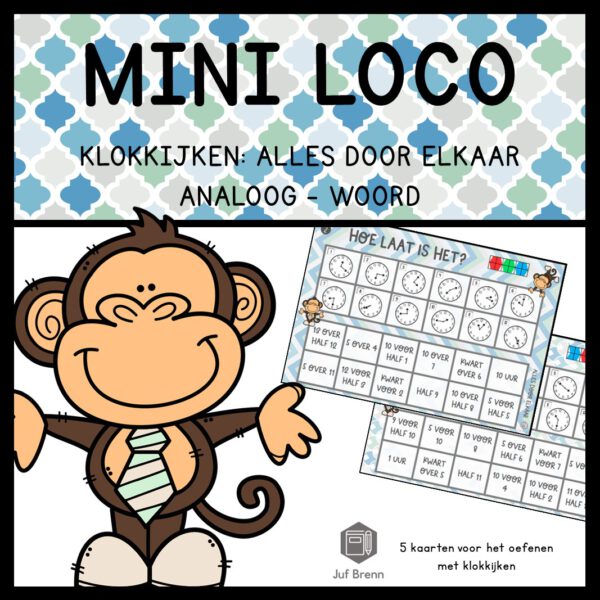 MINI LOCO: KLOKKIJKEN ALLES DOOR ELKAAR ANALOOG - WOORDEN