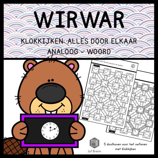 WIRWAR: KLOKKIJKEN ALLES DOOR ELKAAR ANALOOG - WOORDEN