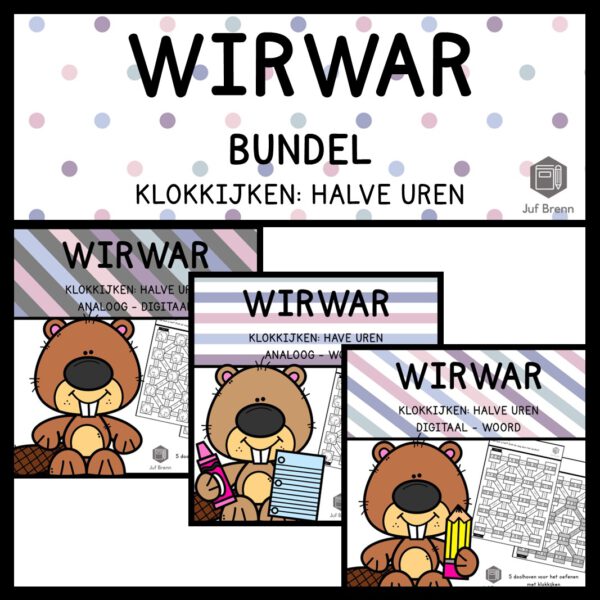 WIRWAR: BUNDEL KLOKKIJKEN HALVE UREN