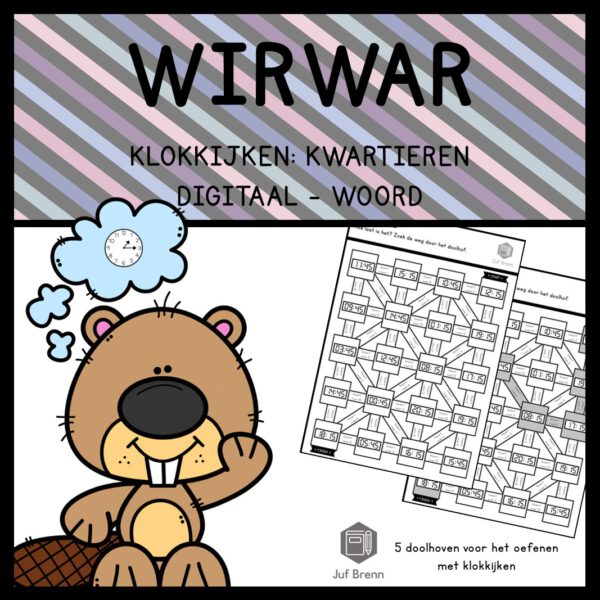 WIRWAR: KLOKKIJKEN KWARTIEREN DIGITAAL - WOORDEN