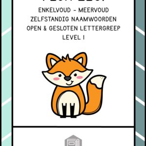 PECH ZEG! ZELFSTANDIG NAAMWOORD ENKELVOUD MEERVOUD OPEN EN GESLOTEN LETTERGREEP LEVEL 1