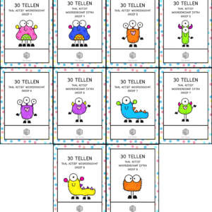 30 TELLEN TAAL ACTIEF WOORDENSCHAT + EXTRA GROEP 4 T/M 8