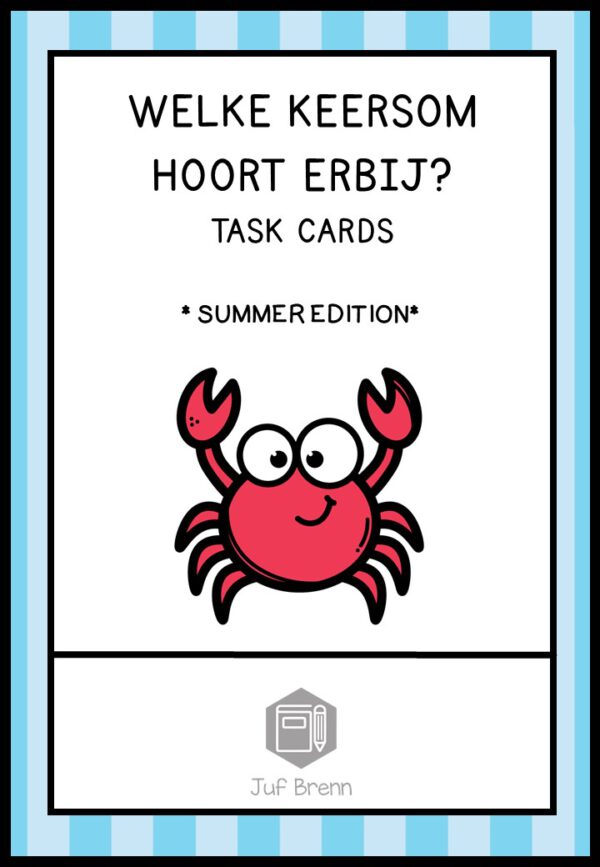 TASK CARDS: WELKE KEERSOM HOORT ERBIJ SUMMER EDITION