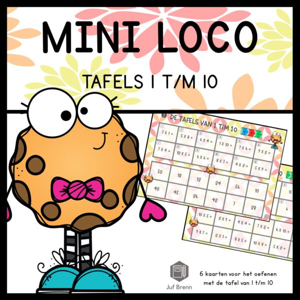 MINI LOCO KEERSOMMEN: TAFELS 1 T/M 10