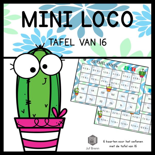 MINI LOCO KEERSOMMEN: TAFEL VAN 16