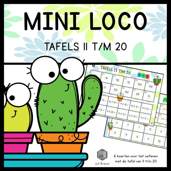 MINI LOCO KEERSOMMEN: TAFELS 11 T/M 20