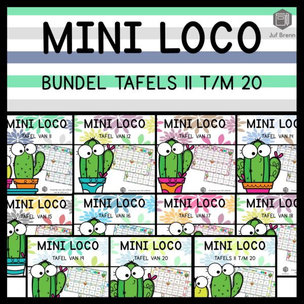 MINI LOCO KEERSOMMEN BUNDEL: TAFELS 11 T/M 20