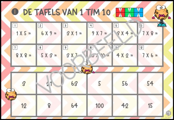 MINI LOCO KEERSOMMEN: TAFELS 1 T/M 10 - Afbeelding 2