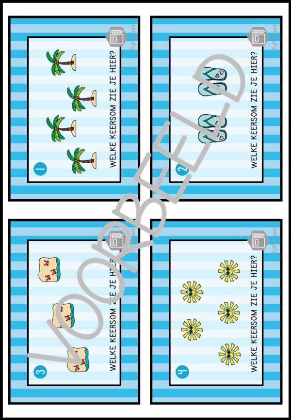 TASK CARDS: WELKE KEERSOM HOORT ERBIJ SUMMER EDITION - Afbeelding 2