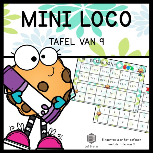 MINI LOCO KEERSOMMEN: TAFEL VAN 9