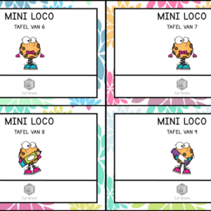 MINI LOCO KEERSOMMEN BUNDEL: TAFELS 6 T/M 9