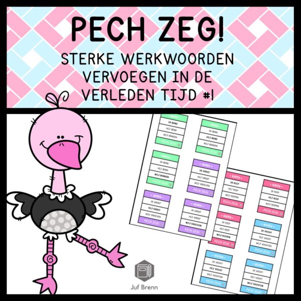 PECH ZEG! STERKE WERKWOORDEN VERLEDEN TIJD #1