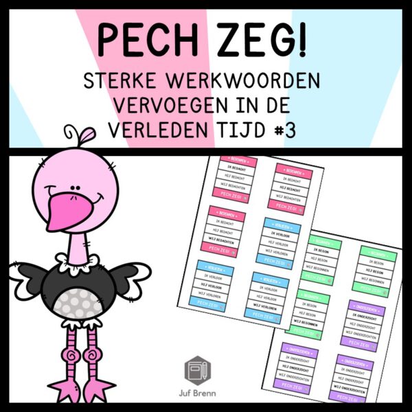 PECH ZEG! STERKE WERKWOORDEN VERLEDEN TIJD #3