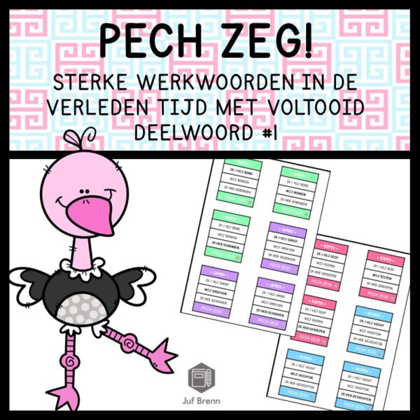 PECH ZEG! STERKE WERKWOORDEN VERLEDEN TIJD TOTAAL #1