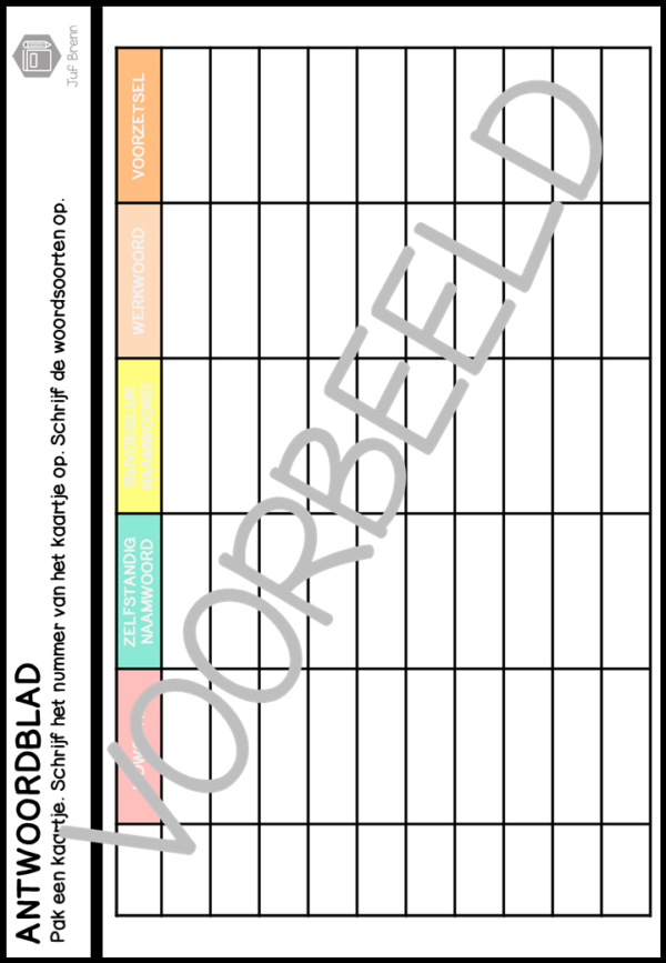 TASK CARDS: WOORDSOORTEN BENOEMEN LEVEL 2 SUMMER EDITION - Afbeelding 4