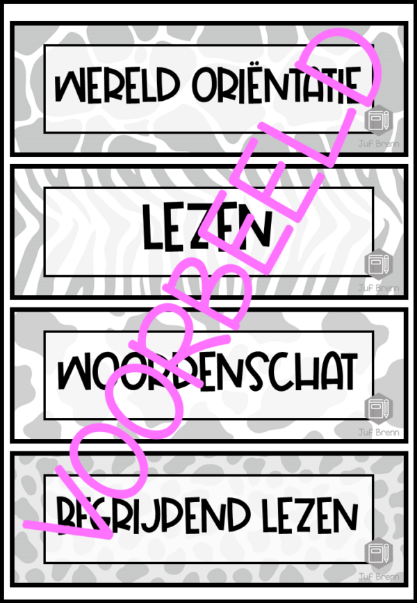 DAGRITMEKAARTEN DIERENPRINT GRIJS - Afbeelding 3