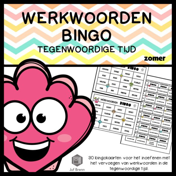 BINGO: WERKWOORDEN IN DE TEGENWOORDIGE TIJD SUMMER EDITION