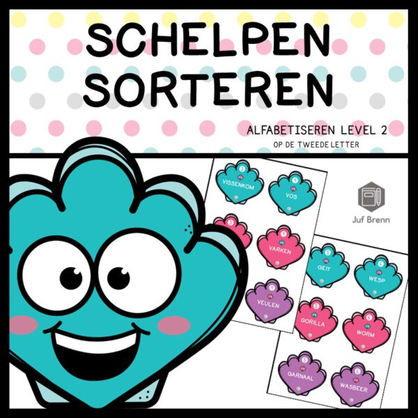 SCHELPEN SORTEREN: ALFABETISEREN LEVEL 2