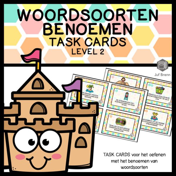 TASK CARDS: WOORDSOORTEN BENOEMEN LEVEL 2 SUMMER EDITION