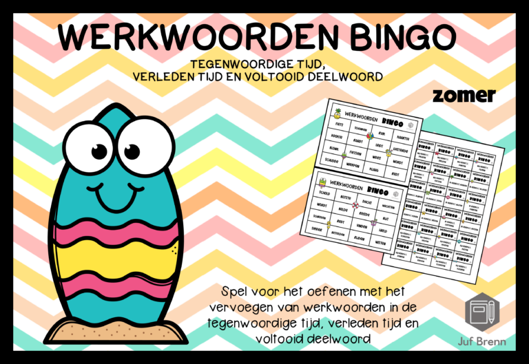 WERKWOORDEN BINGO ZOMER