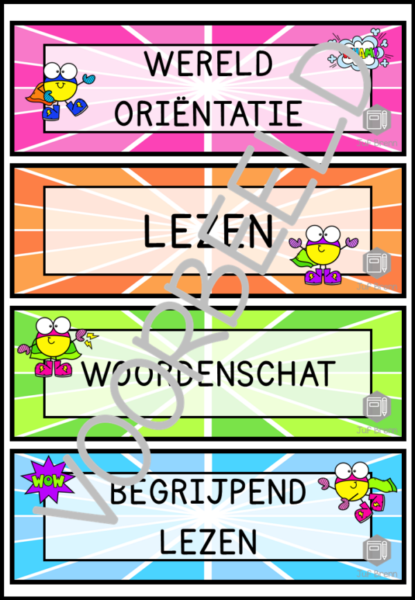DAGRITMEKAARTEN SUPERHELDEN - Afbeelding 3